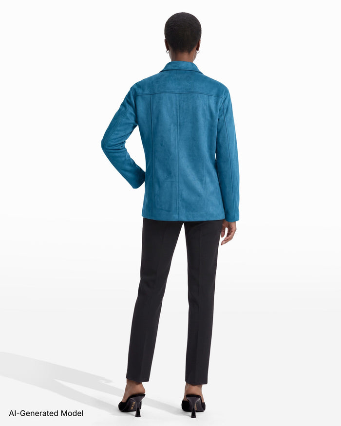 Anne Klein Five-Button Jacket with Patch Pockets