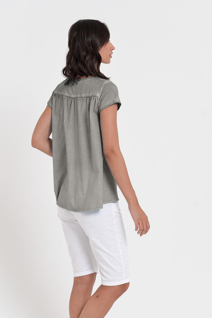 Flashback T-Shirt - Women's Stretchy Cotton T-Shirt - Dolphin