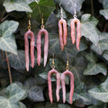 Folded Worm Earrings
