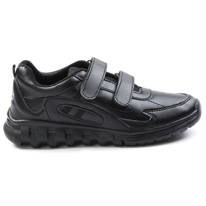 Force 10 Black Velcro Uniform School Shoes For Kids 9906-02T-V By Liberty