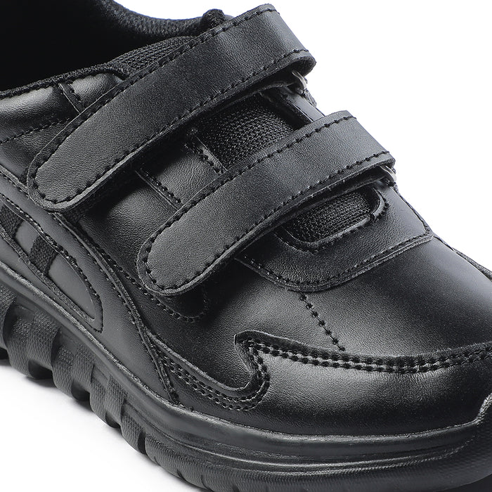 Force 10 Black Velcro Uniform School Shoes For Kids 9906-02T-V By Liberty