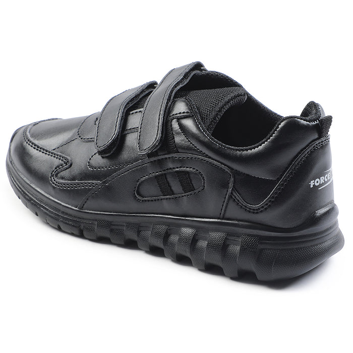 Force 10 Black Velcro Uniform School Shoes For Kids 9906-02T-V By Liberty