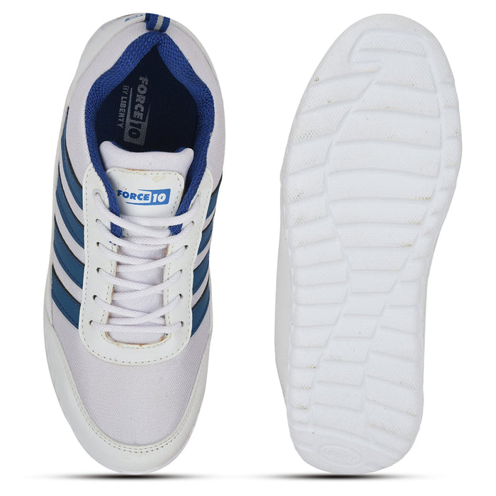 Force 1 Casual Navy Blue Lacing Shoes For Kids 996-9SL By Liberty