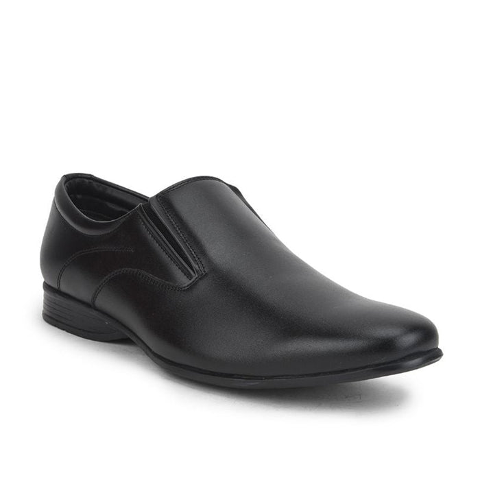 Fortune Black Formal Slip on Shoes For Men ROBERT-1 By Liberty