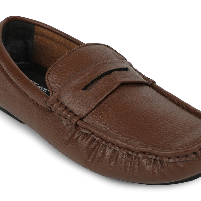 Fortune Brown Formal Loafers For Men CLASSIK-2E By Liberty