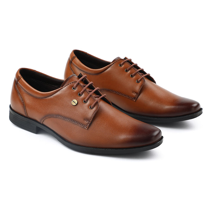 Fortune Tan Formal Lacing Derby Shoes For Men BENSTOCK1E