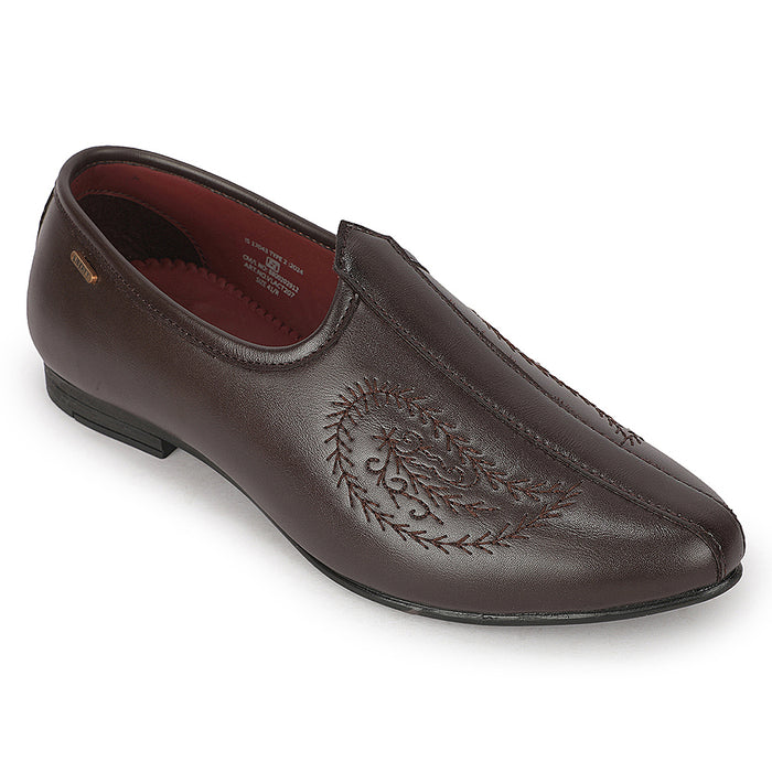 Fortune VLACT207 Brown Casual Non Lacing Loafers for Men by Liberty