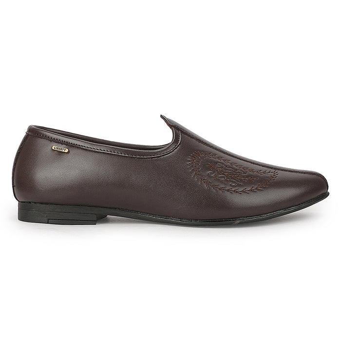 Fortune VLACT207 Brown Casual Non Lacing Loafers for Men by Liberty