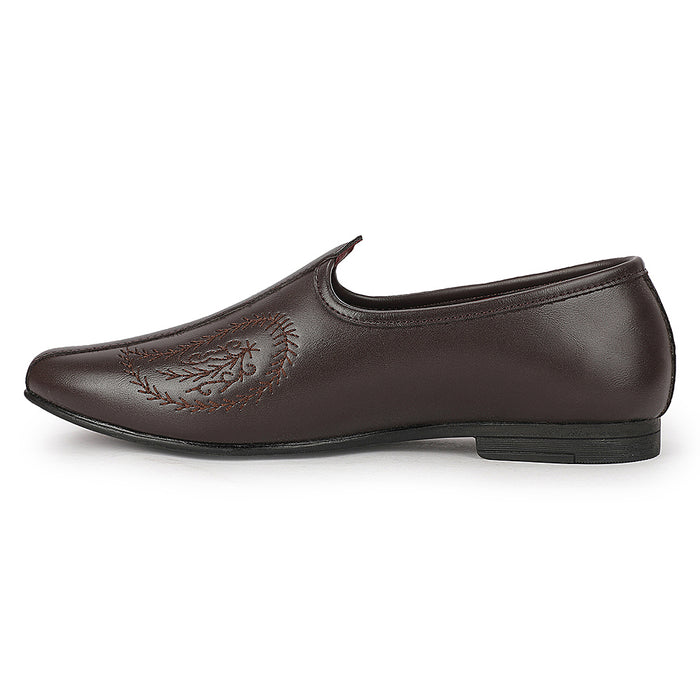 Fortune VLACT207 Brown Casual Non Lacing Loafers for Men by Liberty