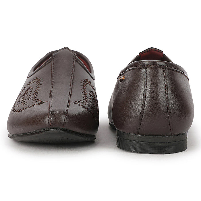 Fortune VLACT207 Brown Casual Non Lacing Loafers for Men by Liberty