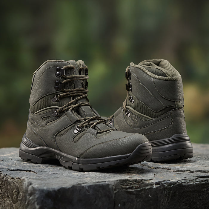 Freedom By Liberty Mens SHIKHAR-4 Casual Lacing Olive Green Trekking Boots