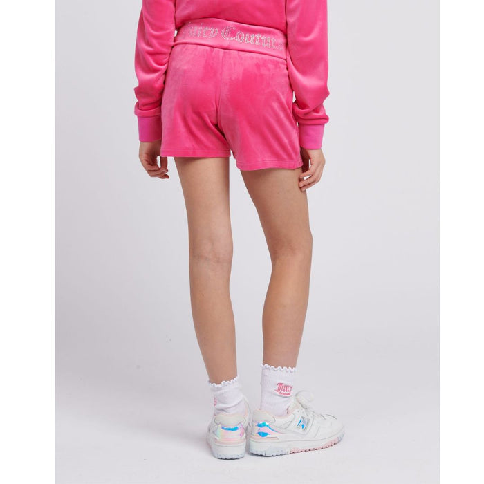Fuchsia Pink Fold Over Waist Shorts