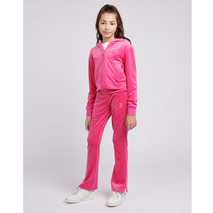 Fuchsia Pink Fold Over Waist Tracksuit
