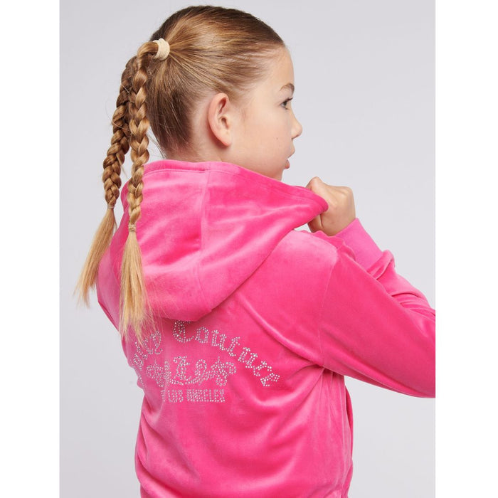 Fuchsia Pink Fold Over Waist Tracksuit