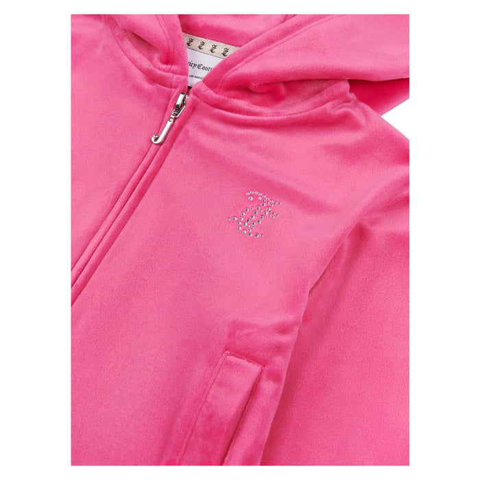 Fuchsia Pink Fold Over Waist Tracksuit