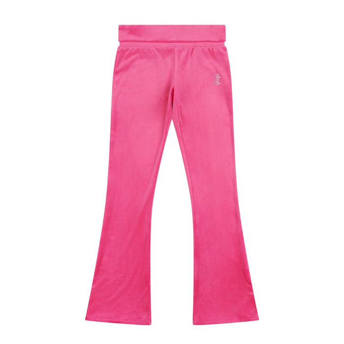 Fuchsia Pink Fold Over Waist Tracksuit