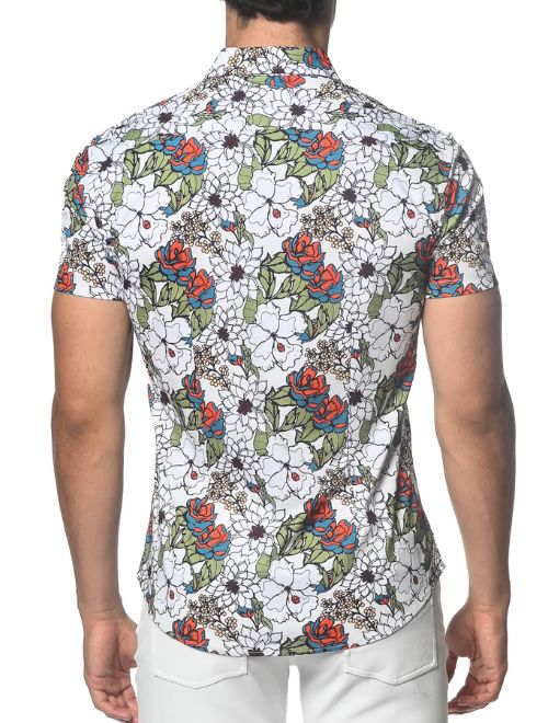 Garden Print Short Sleeve Shirt