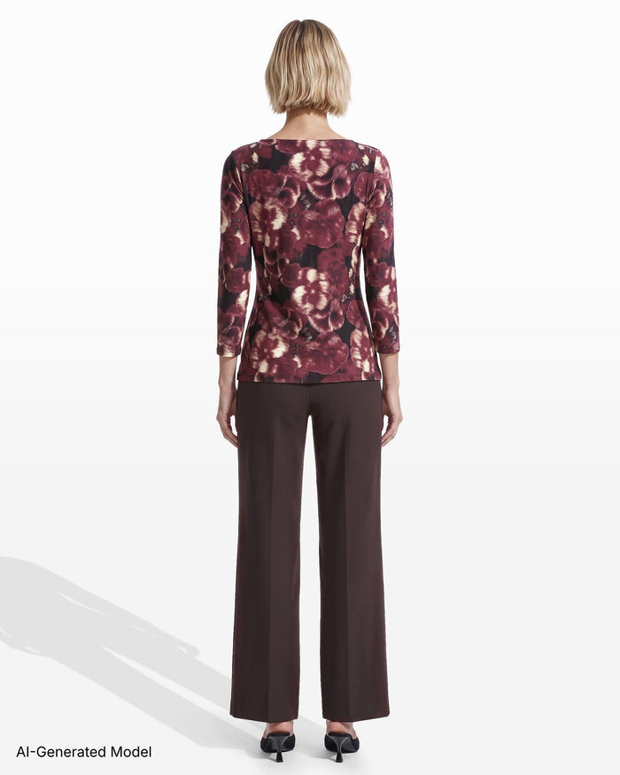 Anne Klein Gathered Twist Top
