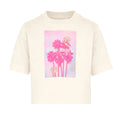 Girls Ivory Palm Print Boxy T-Shirt