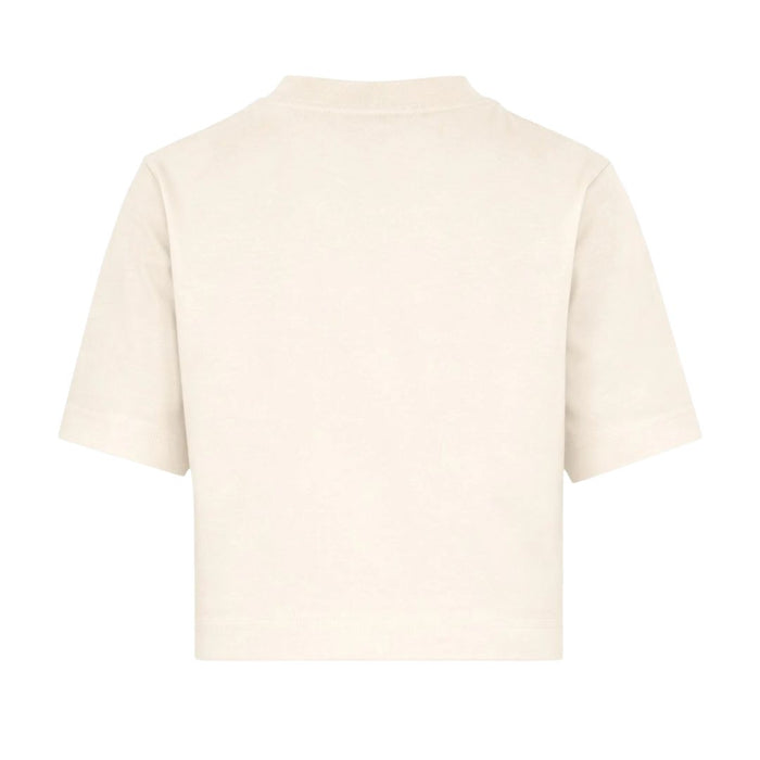 Girls Ivory Palm Print Boxy T-Shirt