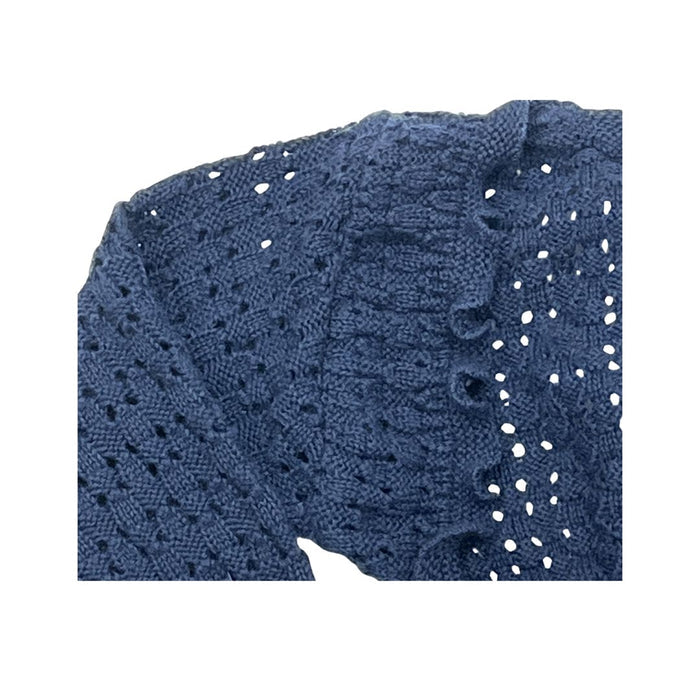 Girls Navy Knitted Bolero