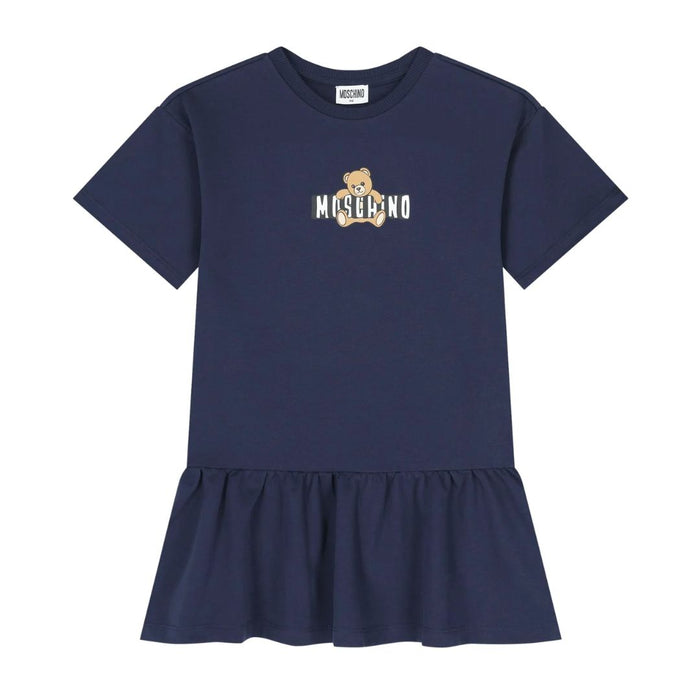 Girls Navy Toy Teddy Dress