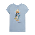 Girls Pale Blue Polo Bear T-Shirt