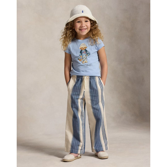 Girls Pale Blue Polo Bear T-Shirt