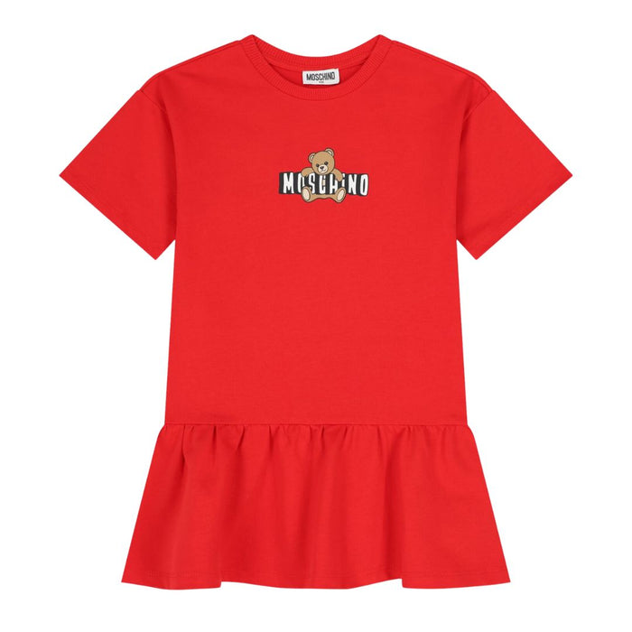 Girls Red Toy Teddy Dress