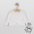 Girls White Knitted Cardigan