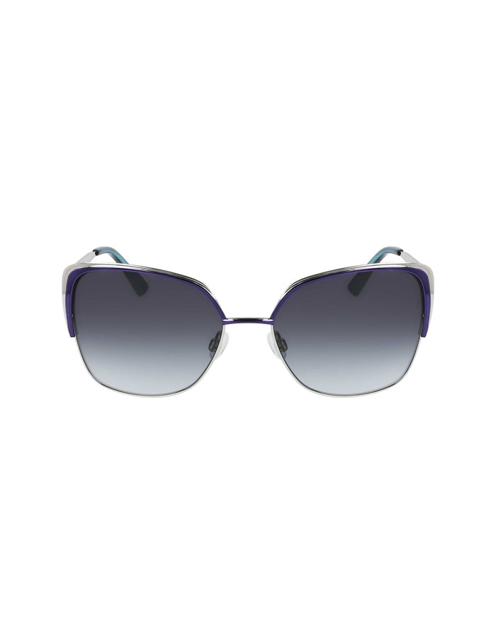 Anne Klein Navy Glamourous Butterfly Shape Sunglasses