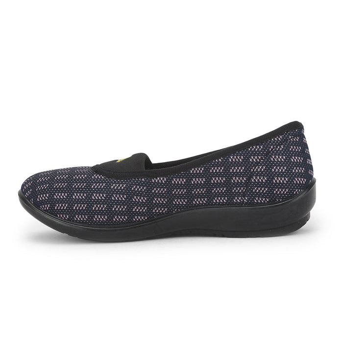 Gliders (N.Blue) Casual Ballerina Shoes For Ladies ELENA-138 By Liberty