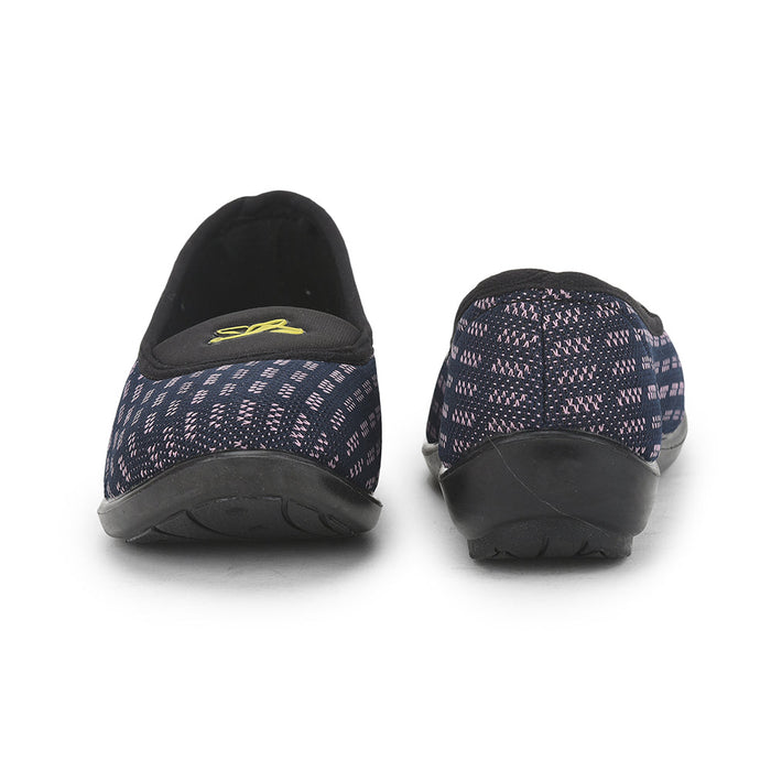 Gliders (N.Blue) Casual Ballerina Shoes For Ladies ELENA-138 By Liberty