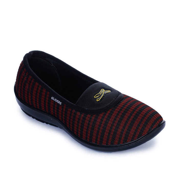 Gliders (Red) Casual Ballerina Shoes For Women ELENA-51 By Liberty