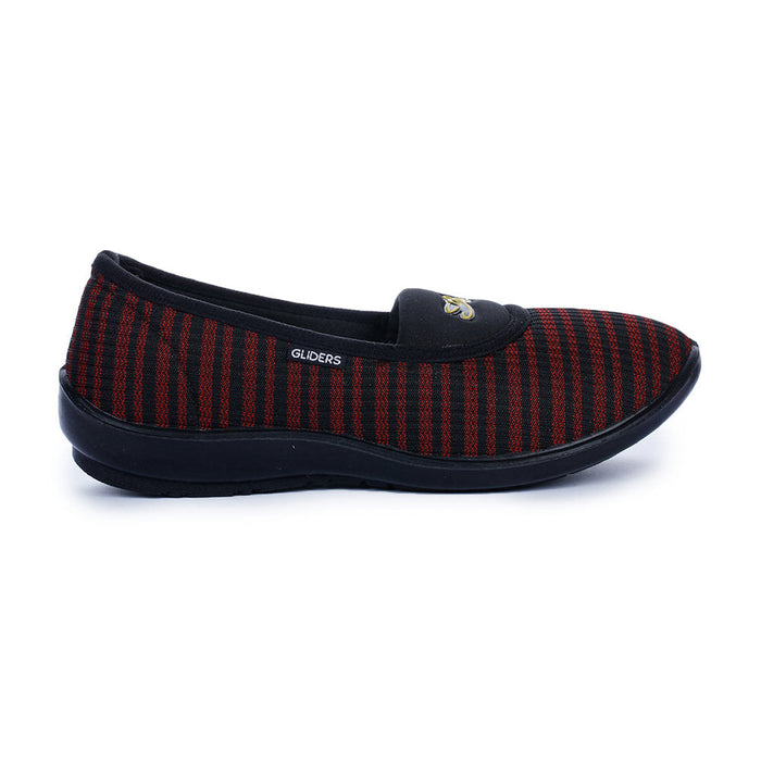 Gliders (Red) Casual Ballerina Shoes For Women ELENA-51 By Liberty