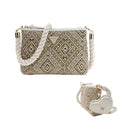 Gold, Black & Cream Handbag & Purse
