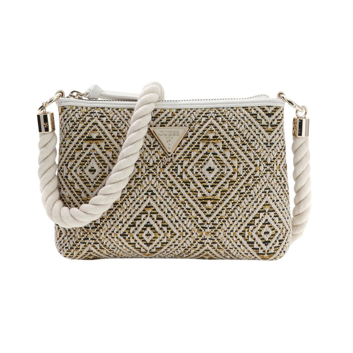 Gold, Black & Cream Handbag & Purse