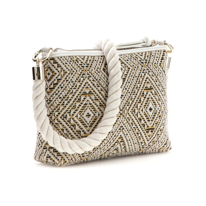 Gold, Black & Cream Handbag & Purse