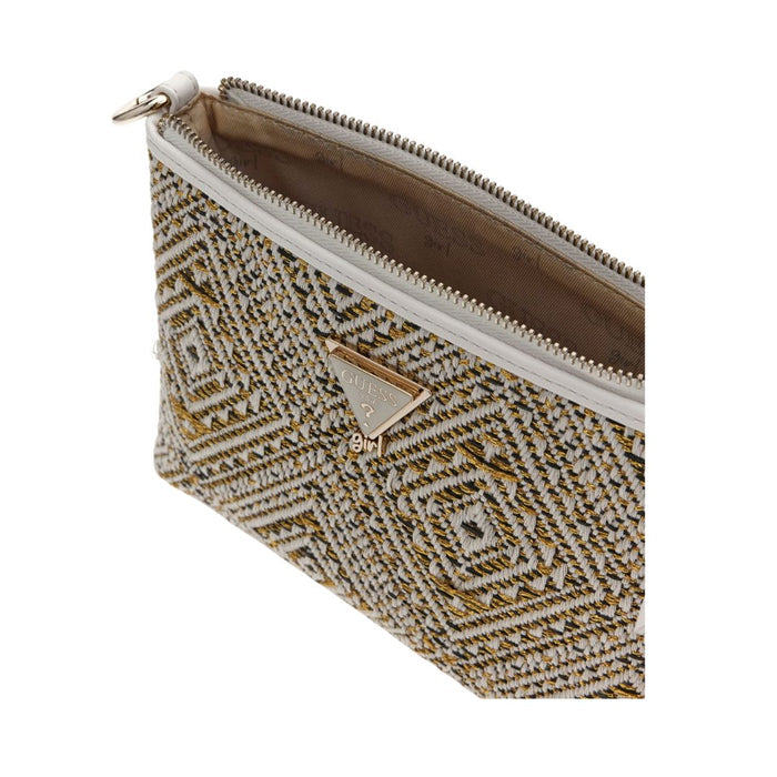 Gold, Black & Cream Handbag & Purse