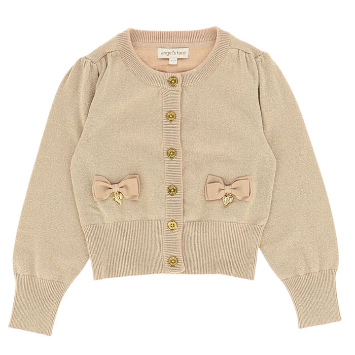 Gold Glitter Sand 'Nicolette' Cardigan