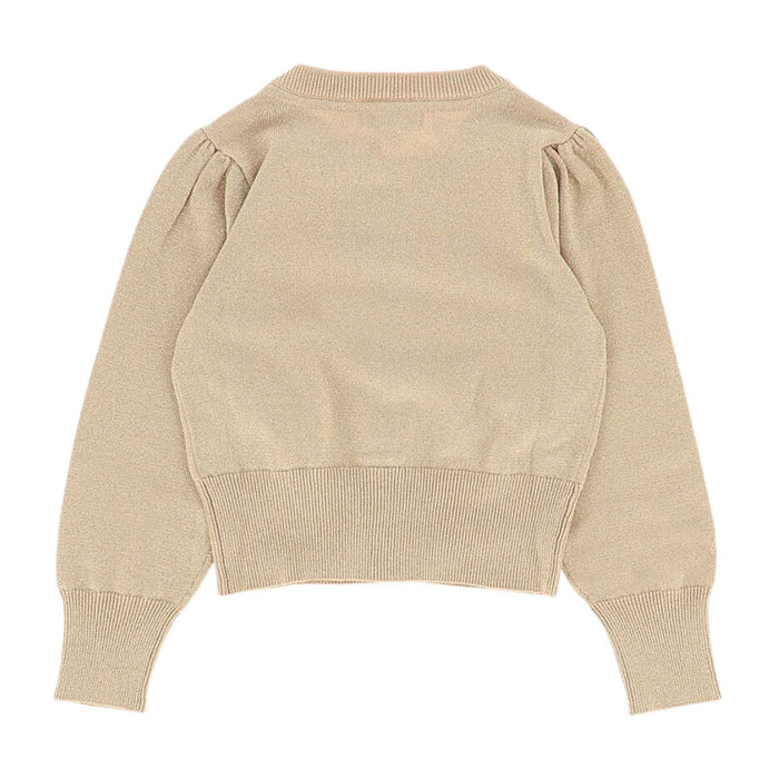 Gold Glitter Sand 'Nicolette' Cardigan