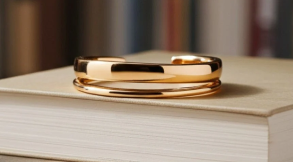 Gold Plated Double Facet Ring (Brass)