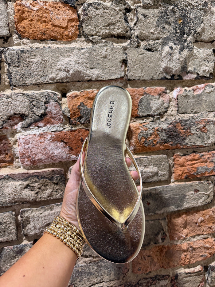 Gold Sleek Flip Flop