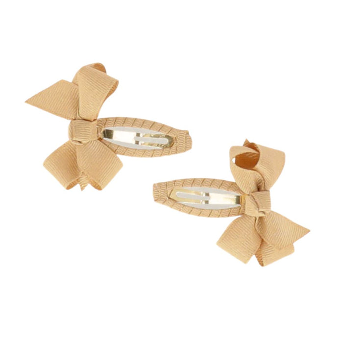 Gold Two Pack Bow Clips