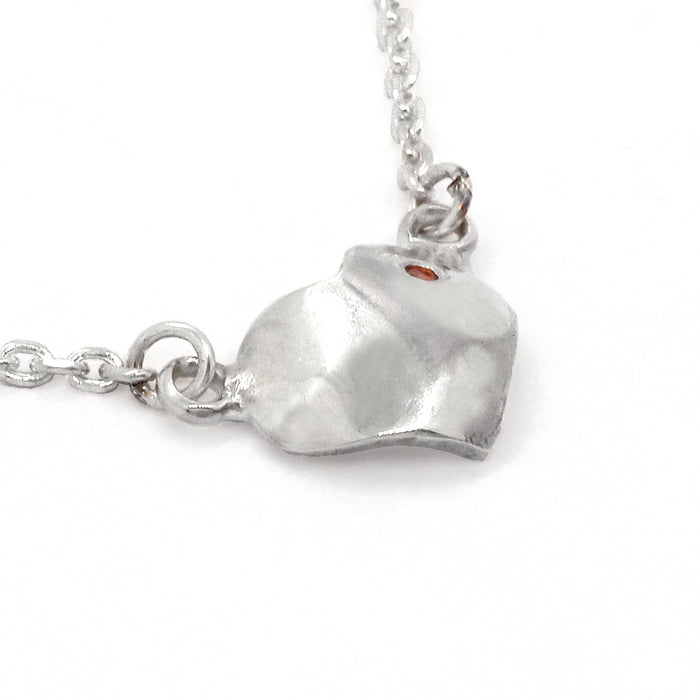 Grateful Heart & Garnet Necklace