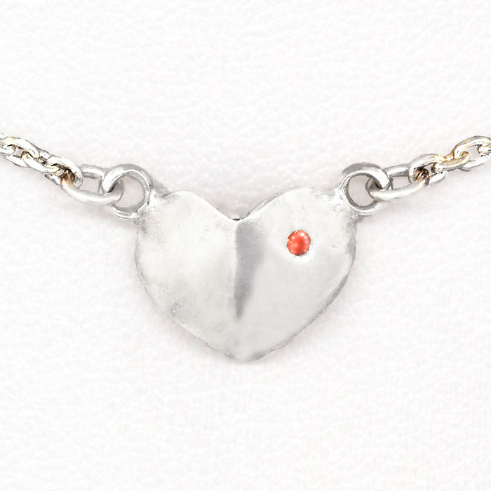 Grateful Heart & Garnet Necklace