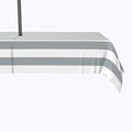 Gray & White Cabana Stripe Outdoor Rectangles