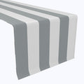 Gray & White Cabana Stripe Runners