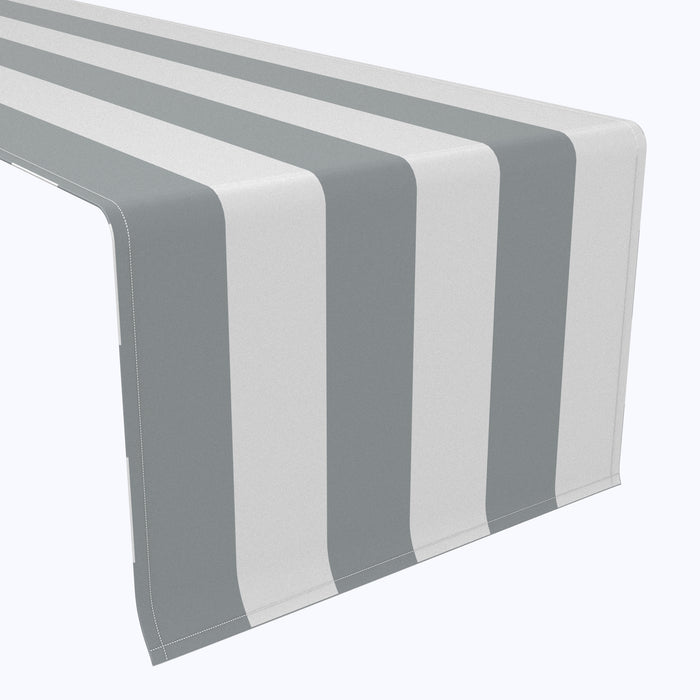 Gray & White Cabana Stripe Runners