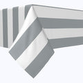 Gray & White Cabana Stripe Squares